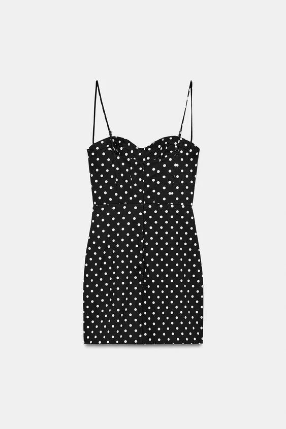 LOOKSET платье мини в горошек